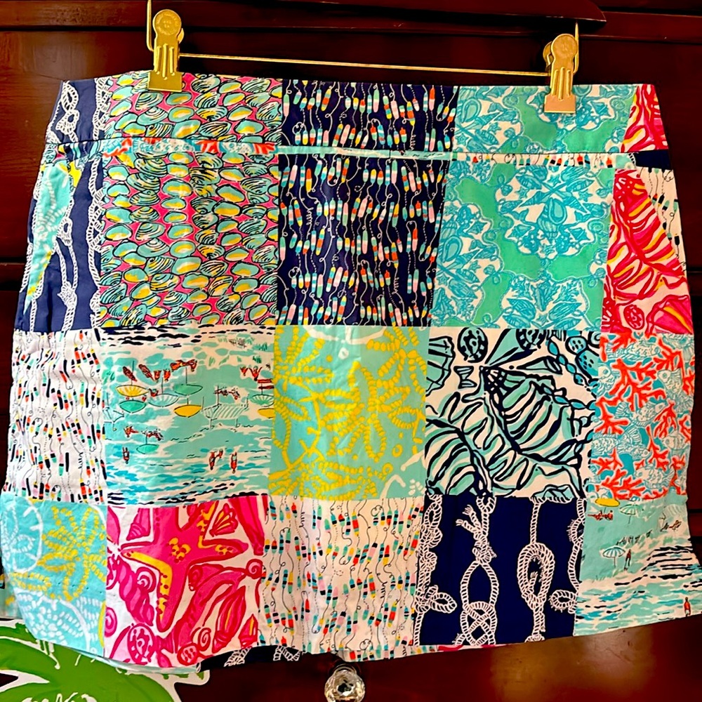 Lilly Pulitzer Skort Multi Sailor Patch Print - image 1